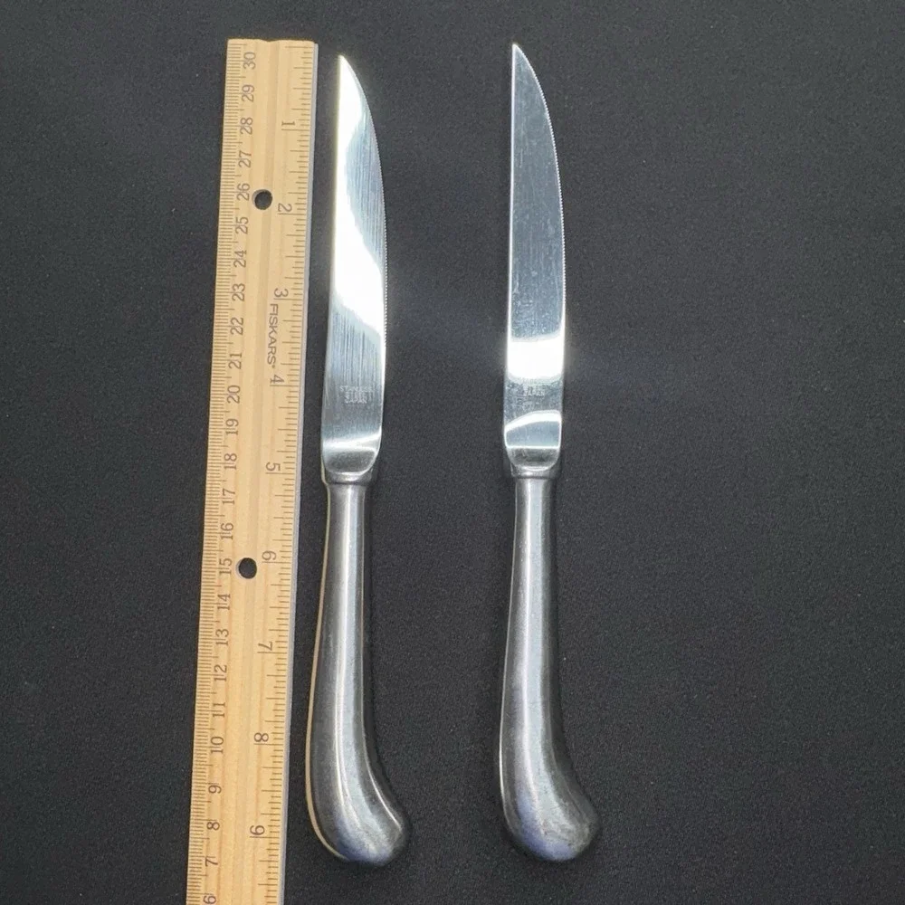Steak Knives Knife Pistol Grip Silverplate Vintage Made in‎ Japan Lot Of 2